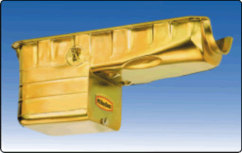 Milodon 18301 Gold Zinc Plated Low Profile Oil Pan Pickup for Big Block Chevy 